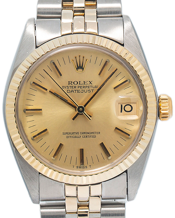 Rolex Datejust 31MM Champagne Dial Two-Tone Jubilee Bracelet (6827)