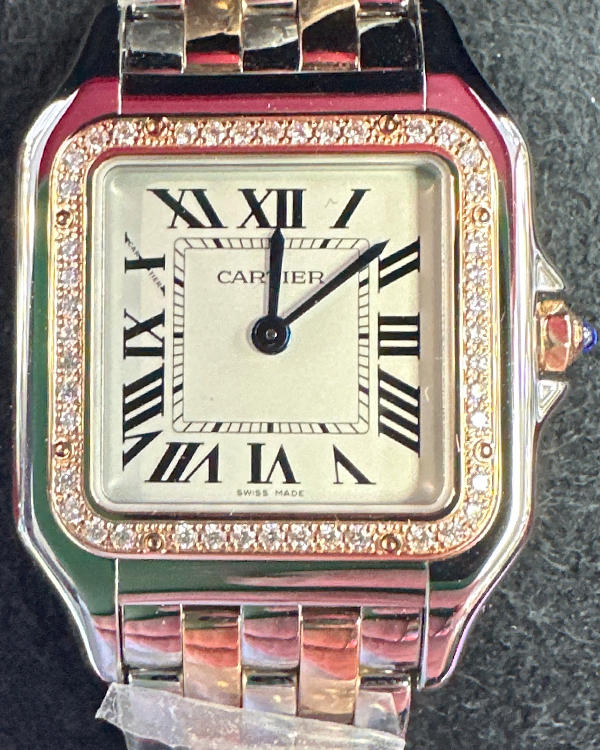 2023 Cartier Panthère 27x37MM Silver Dial Two-Tone Bracelet (W3PN0007)