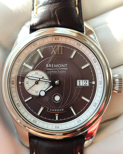 2023 Bremont Longitude Limited Edition 40MM Black Dial Leather Strap (Longitude SS-R-S)
