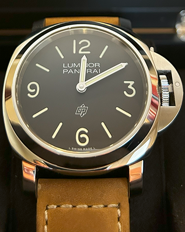 2022 Panerai Luminor Base Logo Steel Black Dial (PAM01086)