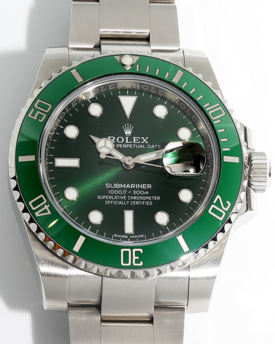 2018 Rolex Submariner Date “Hulk” 40MM Green Dial Oyster Bracelet (116610LV)