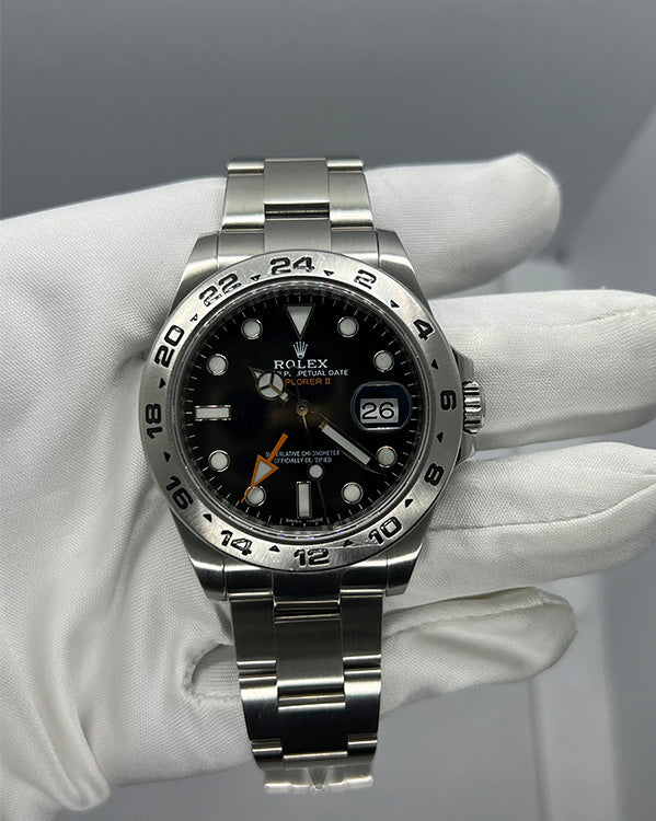 Rolex Explorer II Oyster Bracelet Black Dial (216570) – Grailzee