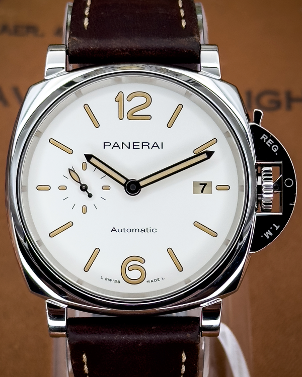 2020 Panerai Luminor Due 42MM White Dial Leather Strap (PAM01046)