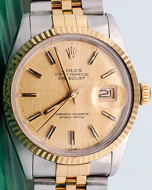 Rolex Datejust 36MM Champagne Dial Two-Tone Jubilee Bracelet (16013)