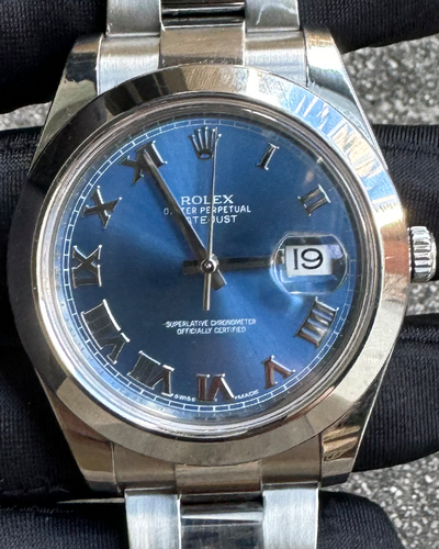 Rolex Datejust II 41MM Blue Dial Oyster Bracelet (116300)