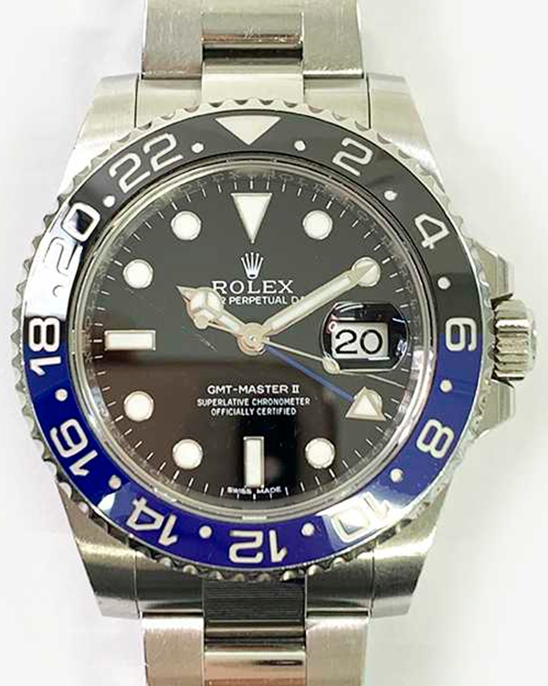 2015 Rolex GMT-Master II "Batman" 40MM Black Dial Oyster Bracelet (116710BLNR)