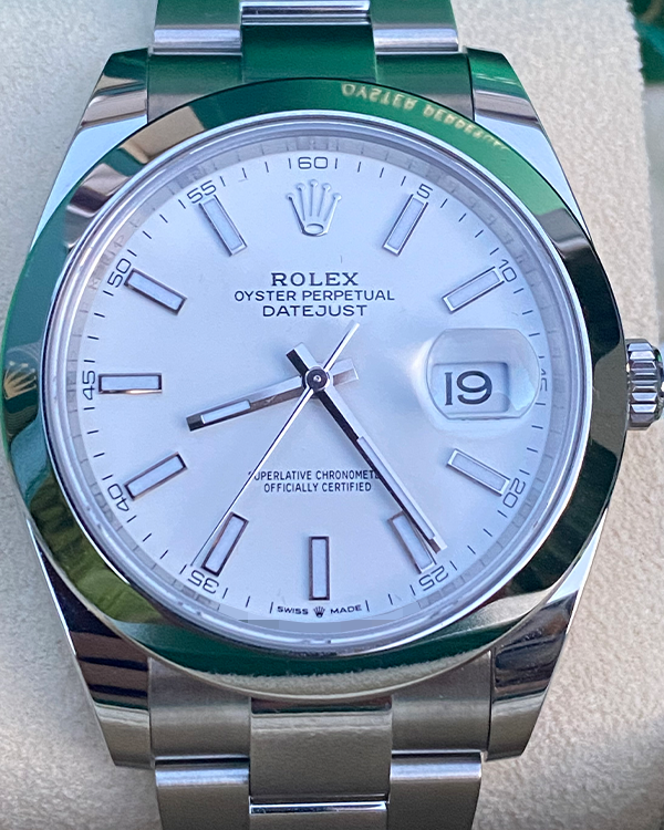 2023 Rolex Datejust 41 Oystersteel White Dial (126300)