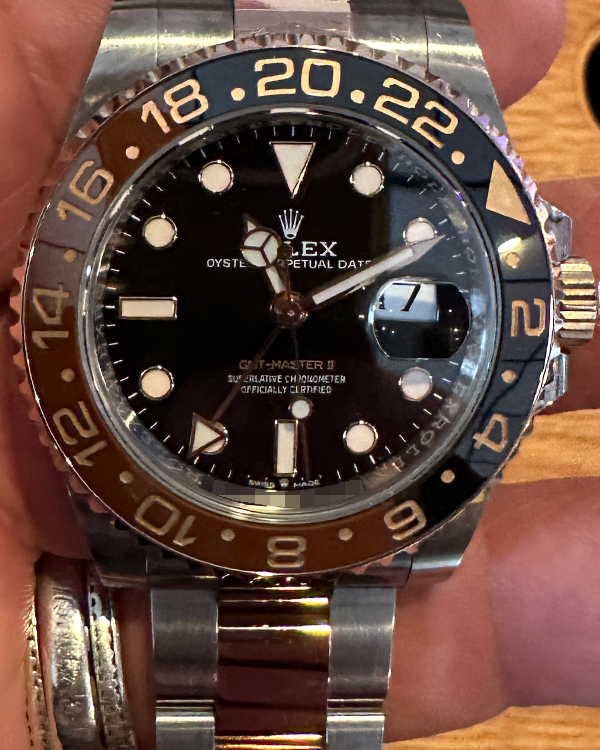 2023 Rolex GMT-Master II "Rootbeer" 40MM Black Dial Two-Tone Bracelet (126711CHNR)