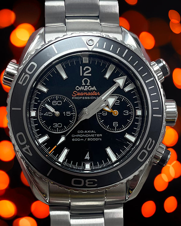 Omega Seamaster Planet Ocean Chronograph 45.5MM Black Dial Steel Bracelet (232.30.46.51.01.001)