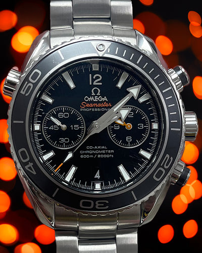 Omega Seamaster Planet Ocean Chronograph 45.5MM Black Dial Steel Bracelet (232.30.46.51.01.001)