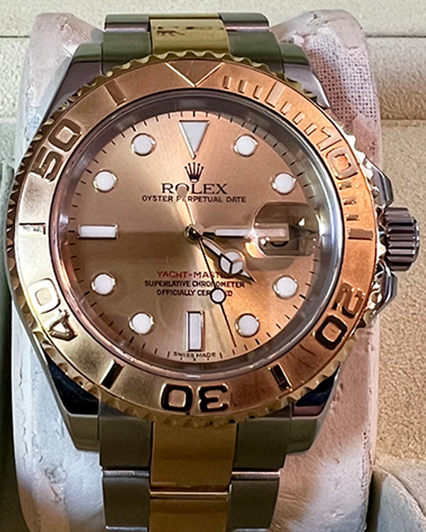 2005 Rolex Yacht-Master 40 Steel and Yellow Gold Champagne Dial (16623)