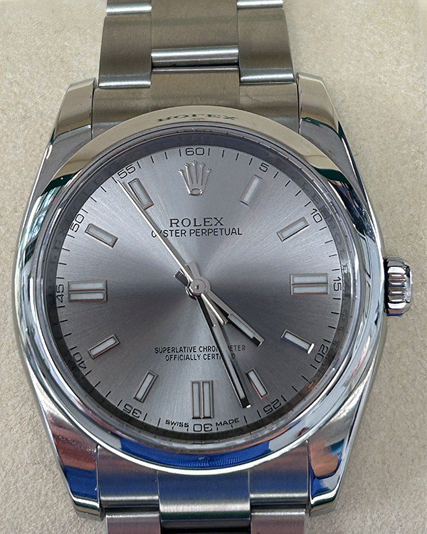 2015 Rolex Oyster Perpetual 36MM Silver Dial Oyster Bracelet (116000)