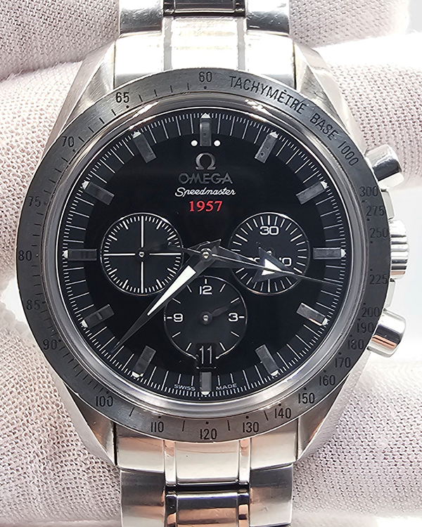 2014 Omega Speedmaster Broad Arrow 42MM Black Dial Steel Bracelet (321.10.42.50.01.001)