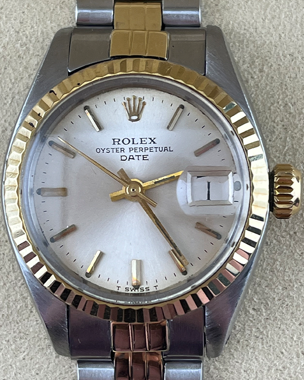 Rolex Lady-Datejust 26MM Silver Dial Two-Tone Jubilee Bracelet (6917)