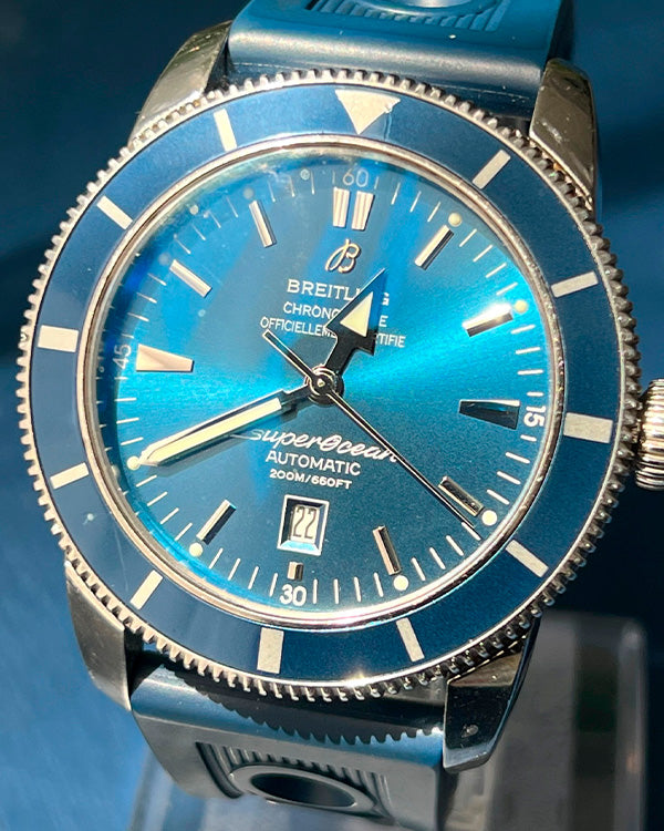 No Reserve - 2010 Breitling Superocean Heritage 46 Blue Dial (A17320)