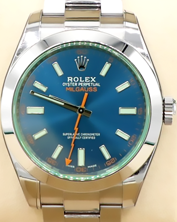 2022 Rolex Milgauss Oystersteel Blue Dial (116400GV)