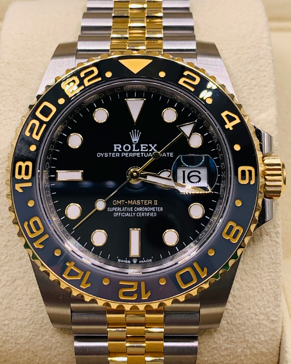 2024 Rolex GMT-Master II 40MM Black Dial Two-Tone Jubilee Bracelet (126713GRNR)