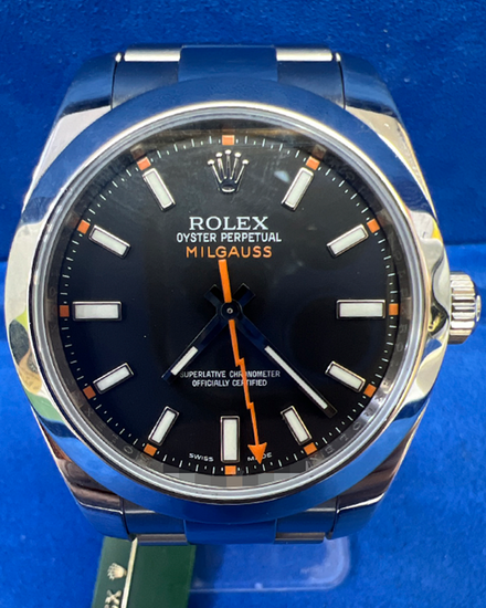 2013 Rolex Milgauss 40MM Black Dial Oyster Bracelet (116400)