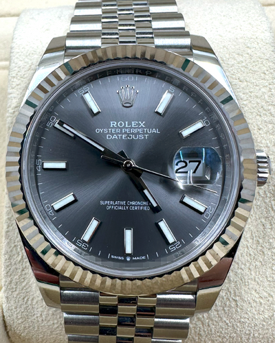 2023 Rolex Datejust 41MM Grey Dial Jubilee Bracelet (126334)