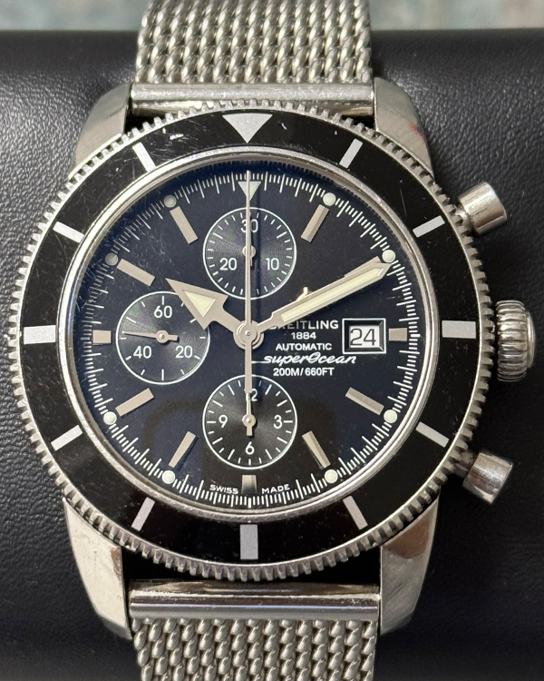 2016 Breitling Superocean Heritage Chronograph 46MM Black Dial Steel Bracelet (A1332024/B908)