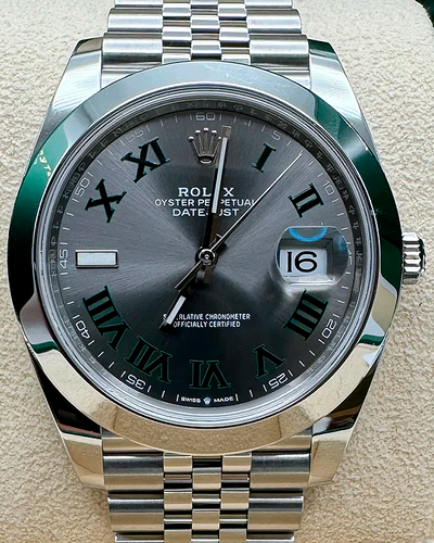 2024 Rolex Datejust "Wimbledon" 41MM Slate Dial Jubilee Bracelet (126300)