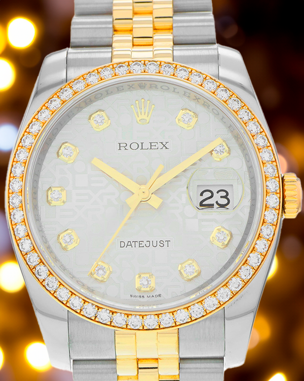 Rolex Datejust 36MM Mother of Pearl Dial Two-Tone Jubilee Bracelet (116243)