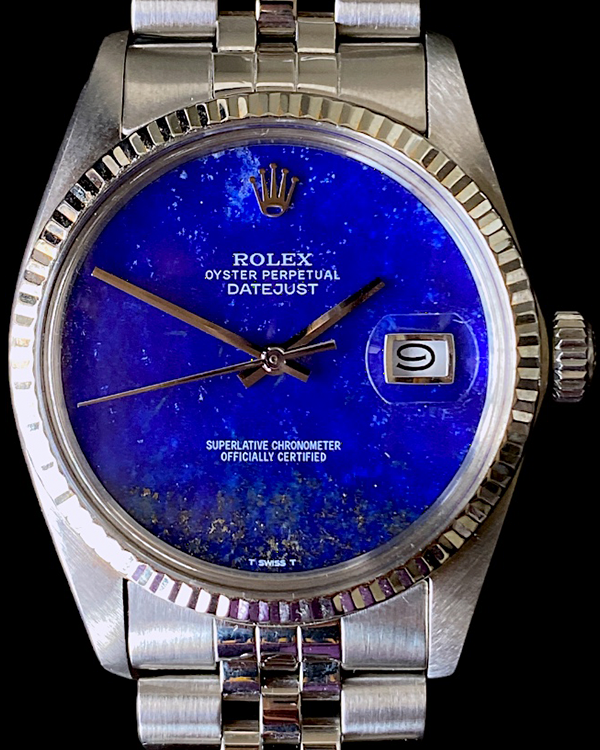 1979 Rolex Datejust 36MM Aftermarket Blue Lapis Lazuli Dial Jubilee Bracelet (16014)