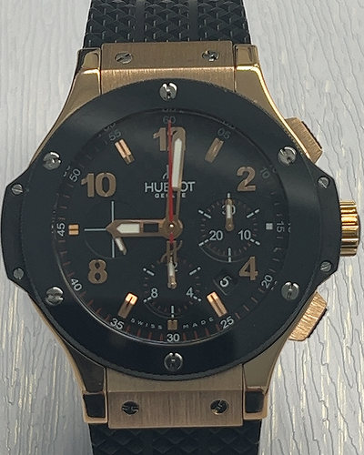 Hublot Big Bang 44MM Black Dial Rubber Strap (301.PB.131.RX)