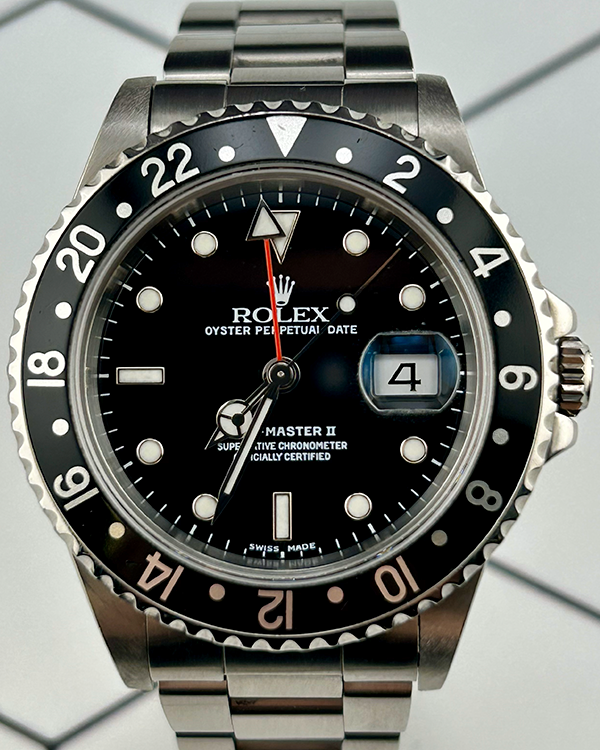 Rolex GMT-Master II 40MM Black Dial Oyster Bracelet (16710)