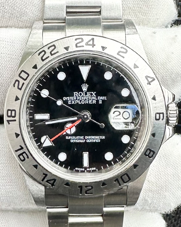 Rolex Explorer II 40MM Black Dial Oyster Bracelet (16570)