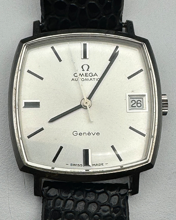 No Reserve - Omega Geneve 31.50MM Silver Dial Aftermarket Leather Strap (162.010)