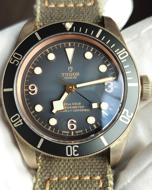 2021 Tudor Black Bay Bronze 43MM Black Dial Textile Strap (79250BA)