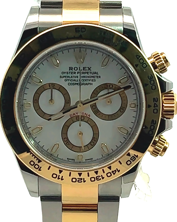 2021 Rolex Cosmograph Daytona Two-Tone White Dial (116503)