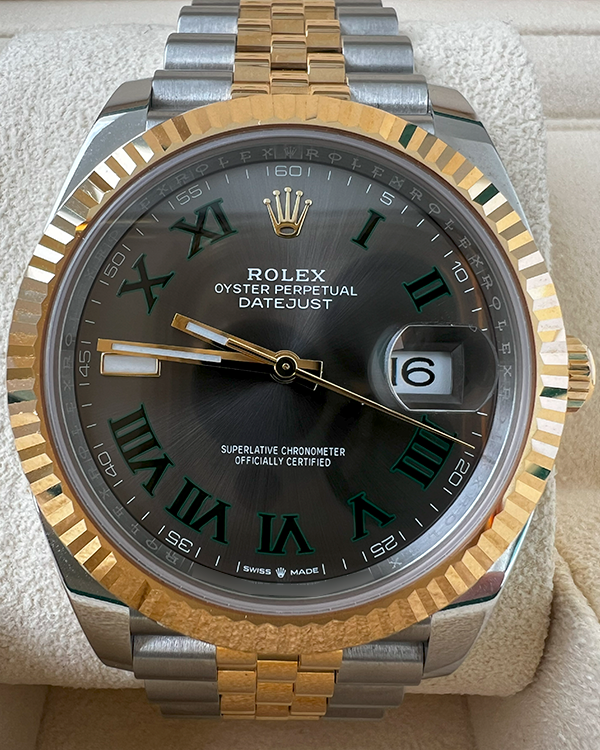 2023 Rolex Datejust "Wimbledon" 41MM Slate Dial Two-Tone Jubilee Bracelet (126333)