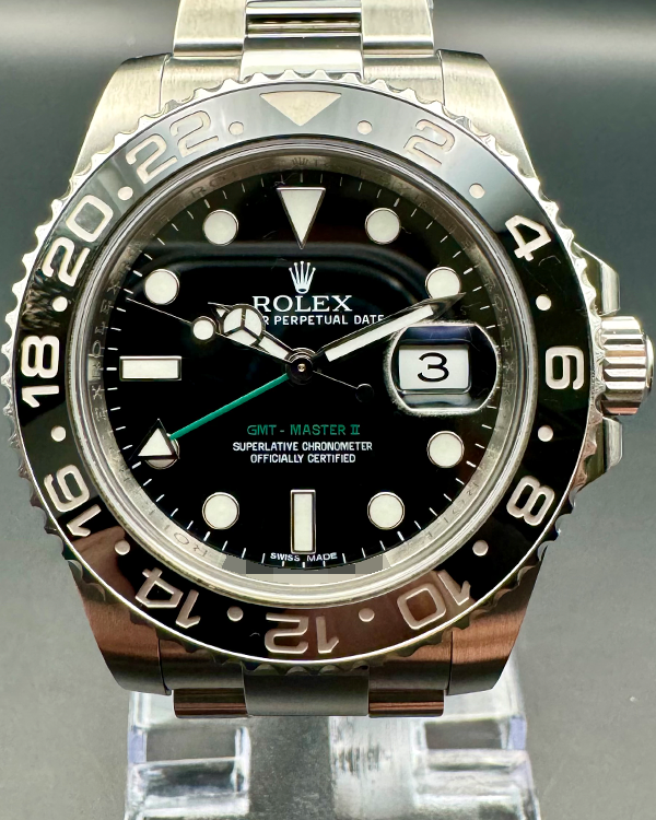 2013 Rolex GMT-Master ll 40MM Black Dial Oyster Bracelet (116710)