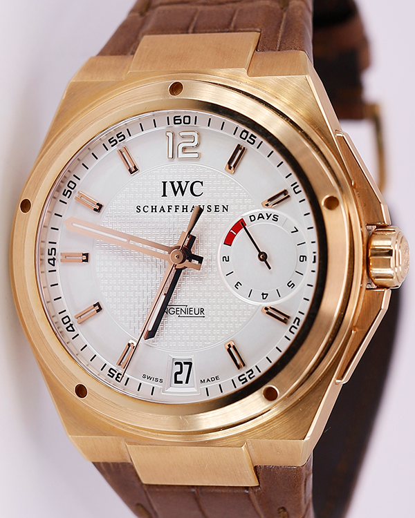 IWC Schaffhausen Ingenieur 45.5MM White Dial Leather Strap (IW500503)