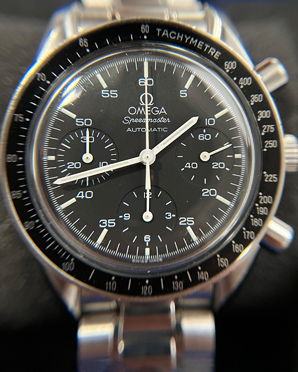 Omega Speedmaster Reduced 39MM Black Dial Steel Bracelet (3510.50)