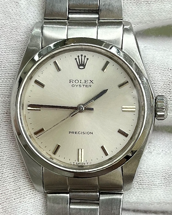 Rolex Oyster Precision 34MM Steel Silver Dial Oyster Bracelet (6426)