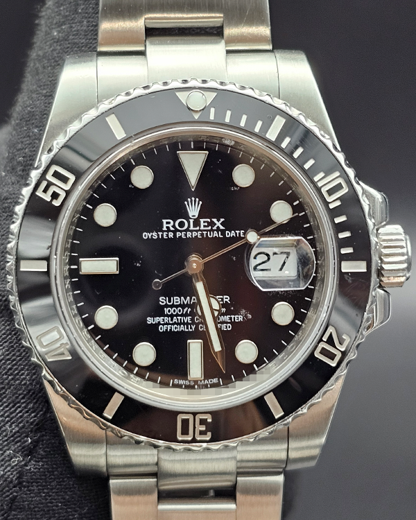 2011 Rolex Submariner Date 40MM Black Dial Oyster Bracelet (116610LN)