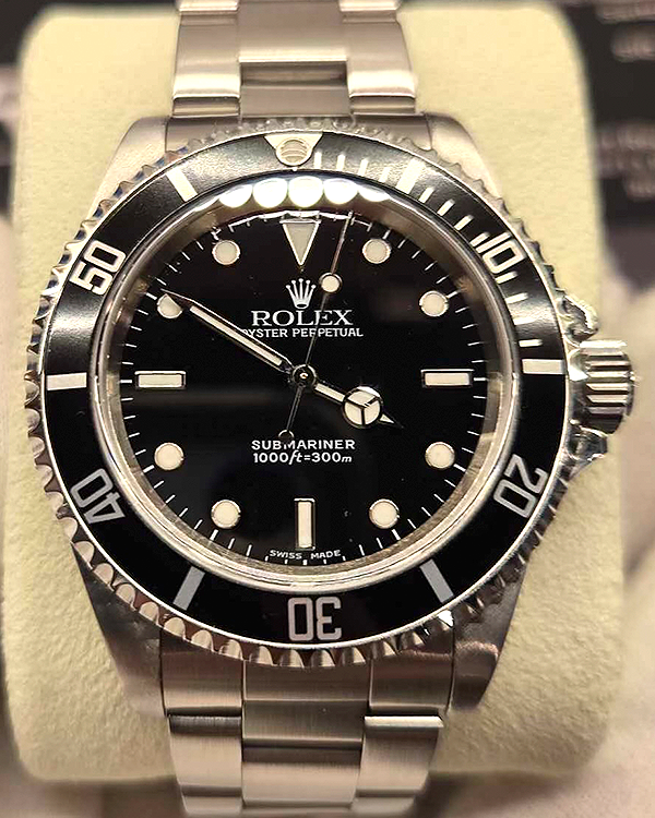 2000 (P Serial) Rolex Submariner No-Date 40MM Black Dial Oyster Bracelet (14060)