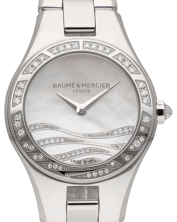 Baume & Mercier Linea 32MM Mother Of Pearl Dial Steel Bracelet (M0A10118)