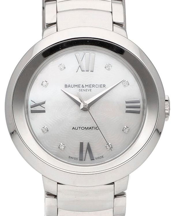 Baume & Mercier Promesse 34.4MM Mother Of Pear Dial Steel Bracelet (M0A10162)