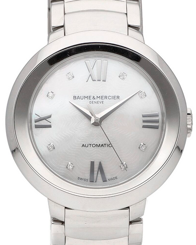 Baume & Mercier Promesse 34.4MM Mother Of Pear Dial Steel Bracelet (M0A10162)