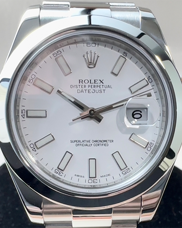 2013 Rolex Datejust II Oystersteel White Dial (116300)