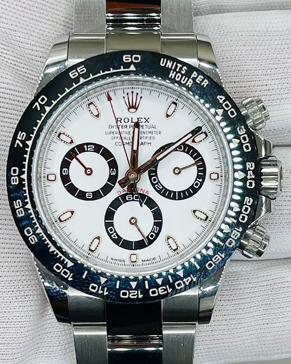 2024 Rolex Cosmograph Daytona "Panda" 40MM White Dial Oyster Bracelet (116500LN)