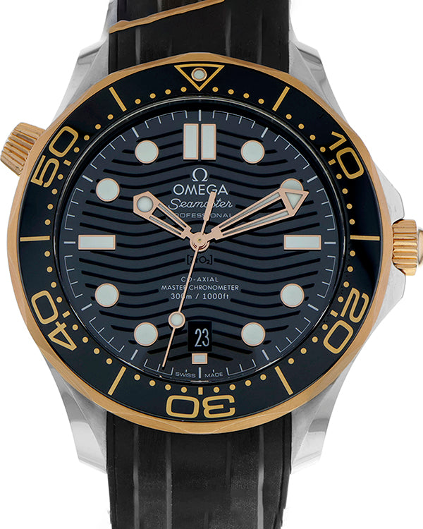 2021 Omega Seamaster Professional Diver 300M 42MM Black Dial Rubber Strap (210.22.42.20.01.002)