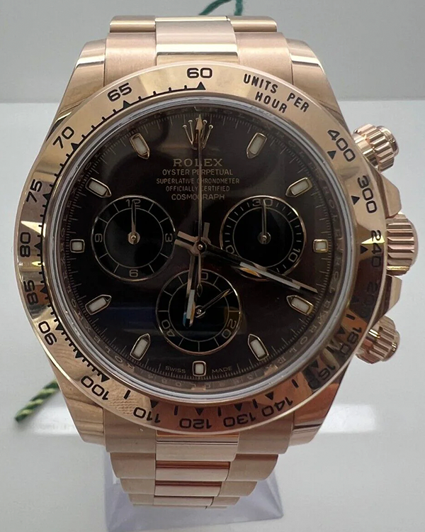 Rolex Cosmograph Daytona 40MM Chocolate Dial Rose Gold Oyster Bracelet (116505)