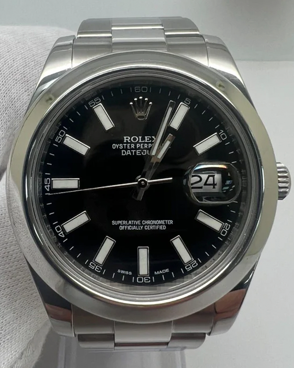 Rolex Datejust II 41MM Black Dial Oyster Bracelet  (116300)