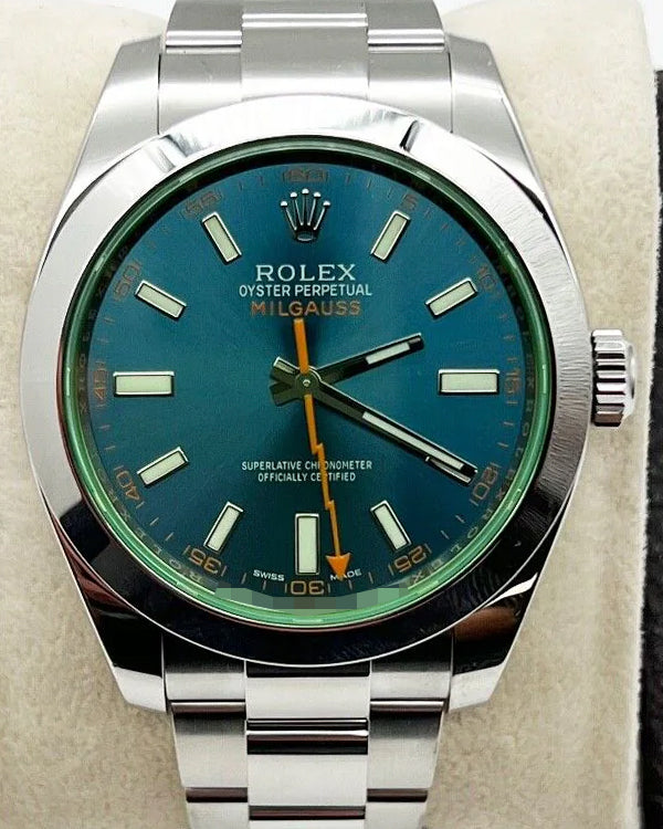 2016 Rolex Milgauss 40MM Blue Dial Oyster Bracelet (116400GV)