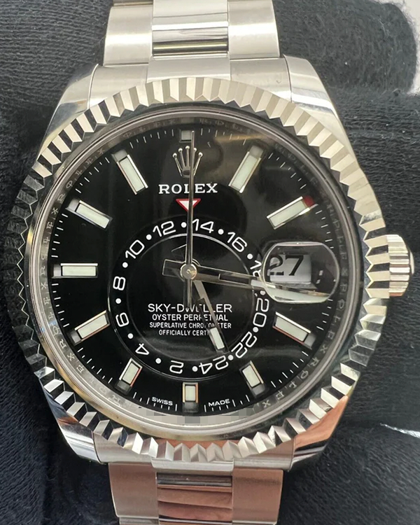 Rolex Sky-Dweller 42MM Black Dial Oyster Bracelet (326934)